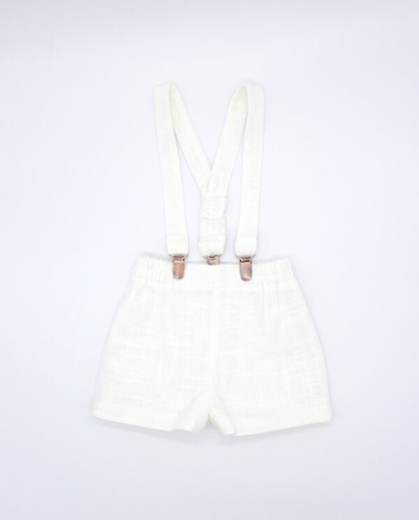 Completo camicia mezza manica con salopette