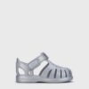 Scarpa da mare ragnetto metallizzata con velcro