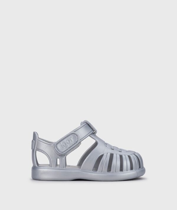 Scarpa da mare ragnetto metallizzata con velcro
