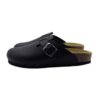 Sabot in pelle ingrassata con fibbia