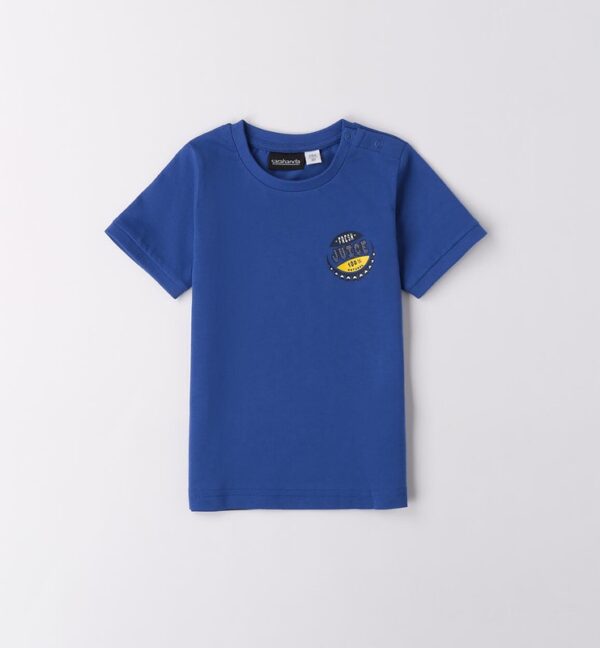 T-shirt mezza manica con stampa sul retro