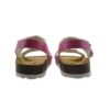 Sandalo in eco pelle con doppie fibbie