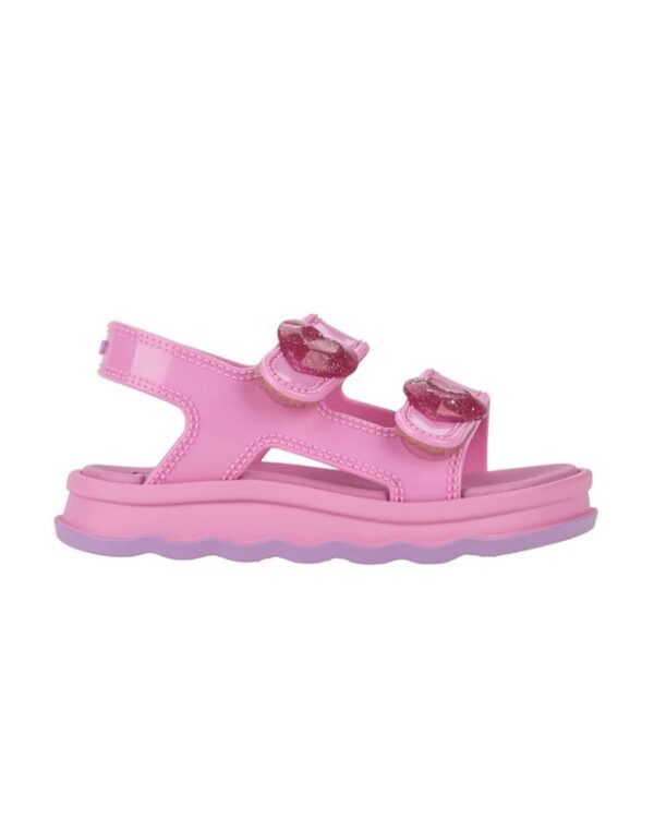 Sandalo doppio velcro con cuoricini