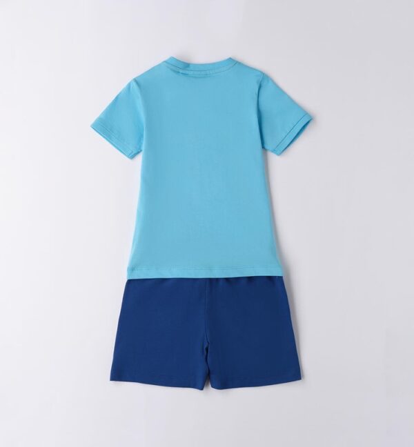 Completo t-shirt con stampa e bermuda