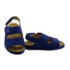 Sandalo in camoscio con triplo velcro