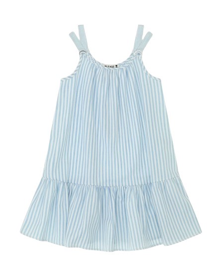 Vestito a bretelline rigato