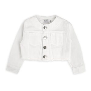 Giubbotto denim crop