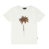 T-shirt mezza manica con stampa palma