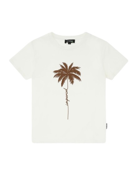 T-shirt mezza manica con stampa palma
