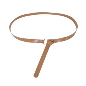 Cintura in eco pelle con fibbia tonda