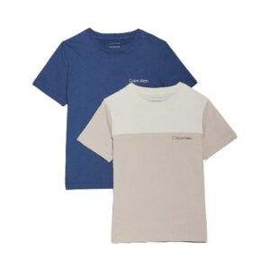 Confezione da due t-shirt mezza manica con logo