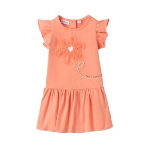 Vestito in cotone con fiore