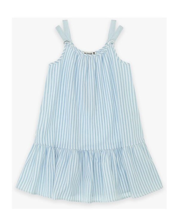 Vestito a bretelline rigato