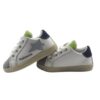 Sneaker primo passo in pelle con lacci