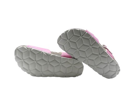 Sandalo in eco pelle con doppie fibbie