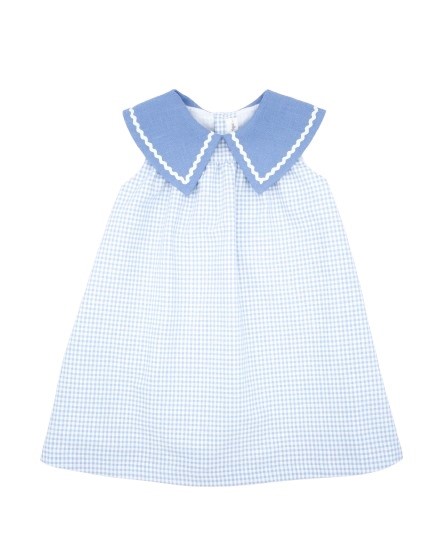 Vestito vichy con colletto