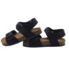 Sandalo in eco pelle con doppia fibbia
