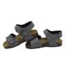 Sandalo in eco pelle con doppia fibbia