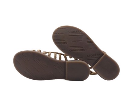 Sandali chiusi in pelle intrecciata con velcro
