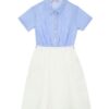 Vestito mezza manica camicia e gonnellone