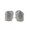 Sneaker in pelle con lacci e zip