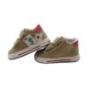 Sneaker primo passo in tela con doppio velcro