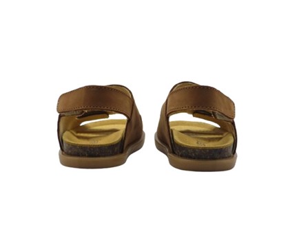 Sandalo in camoscio con triplo velcro