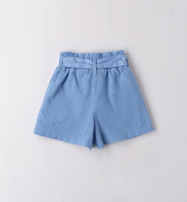 Short in sangallo con cintura