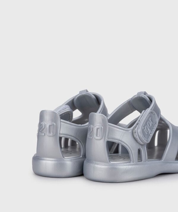 Scarpa da mare ragnetto metallizzata con velcro