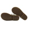 Sandalo in pelle e micro glitter con fibbia