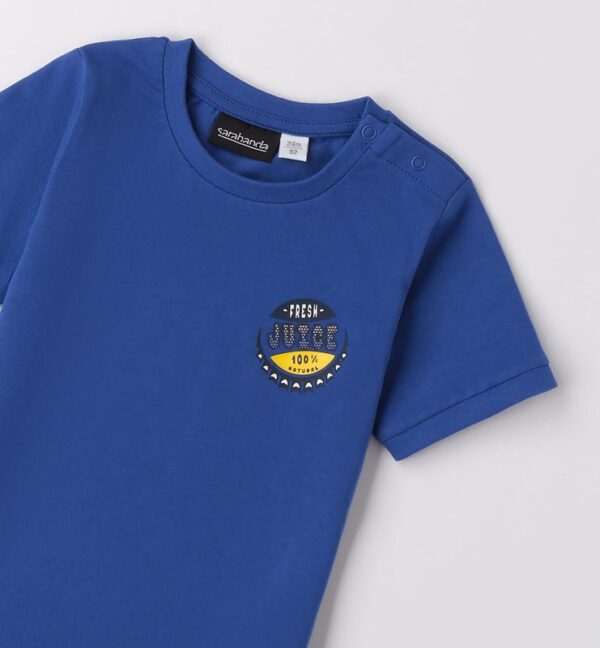 T-shirt mezza manica con stampa sul retro