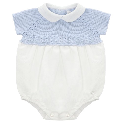 Pagliaccetto in maglia e tessuto