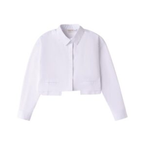 Camicia cropped con taschine