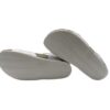 Sandalo in eco pelle laminata con doppie fibbie