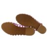 Sandalo in pelle laminata con fibbia
