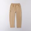Pantalone in cotone con vita elasticizzata