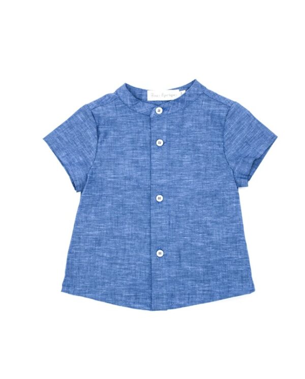 Completo camicia mezza manica con salopette