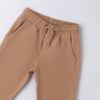 Pantalone in cotone con coulisse e polsini elasticizzati