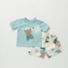 Completo t-shirt e bermuda fantasia orso