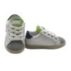 Sneaker primo passo in pelle con lacci