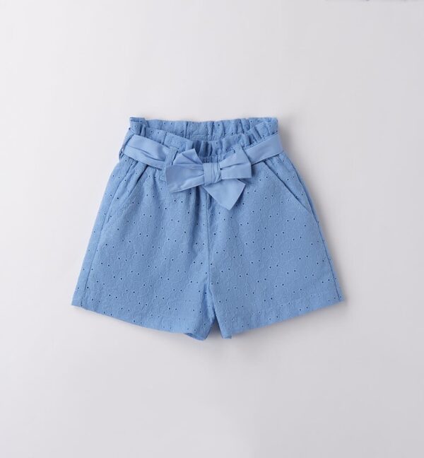 Short in sangallo con cintura
