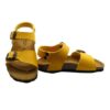 Sandalo in eco pelle con doppie fibbie