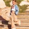 Pantalone in tessuto tecnico con tasche