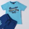 Completo t-shirt con stampa e bermuda