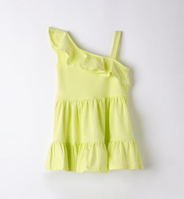 Vestito monospalla in cotone