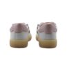 Sneaker in pelle e camoscio con lacci e zip