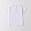 T-shirt mezza manica con applicazioni fiori