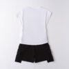 Completo t-shirt con stampa music e short