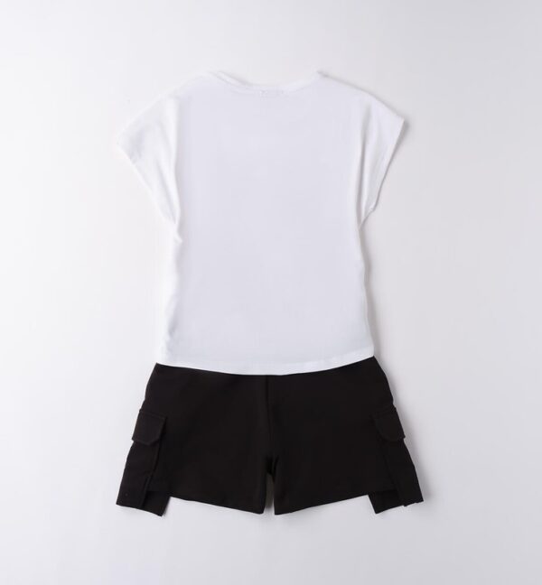 Completo t-shirt con stampa music e short