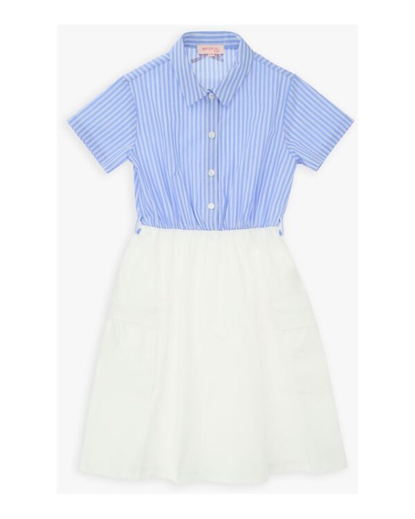 Vestito mezza manica camicia e gonnellone